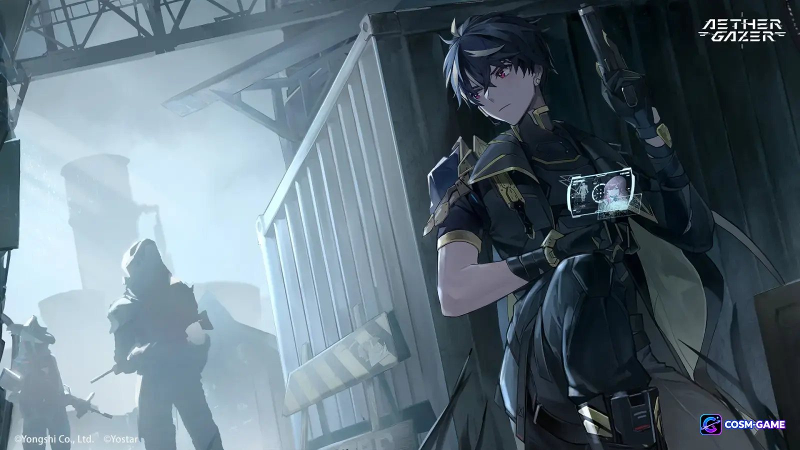 Anubis partially concealed in a dramatic character scene.