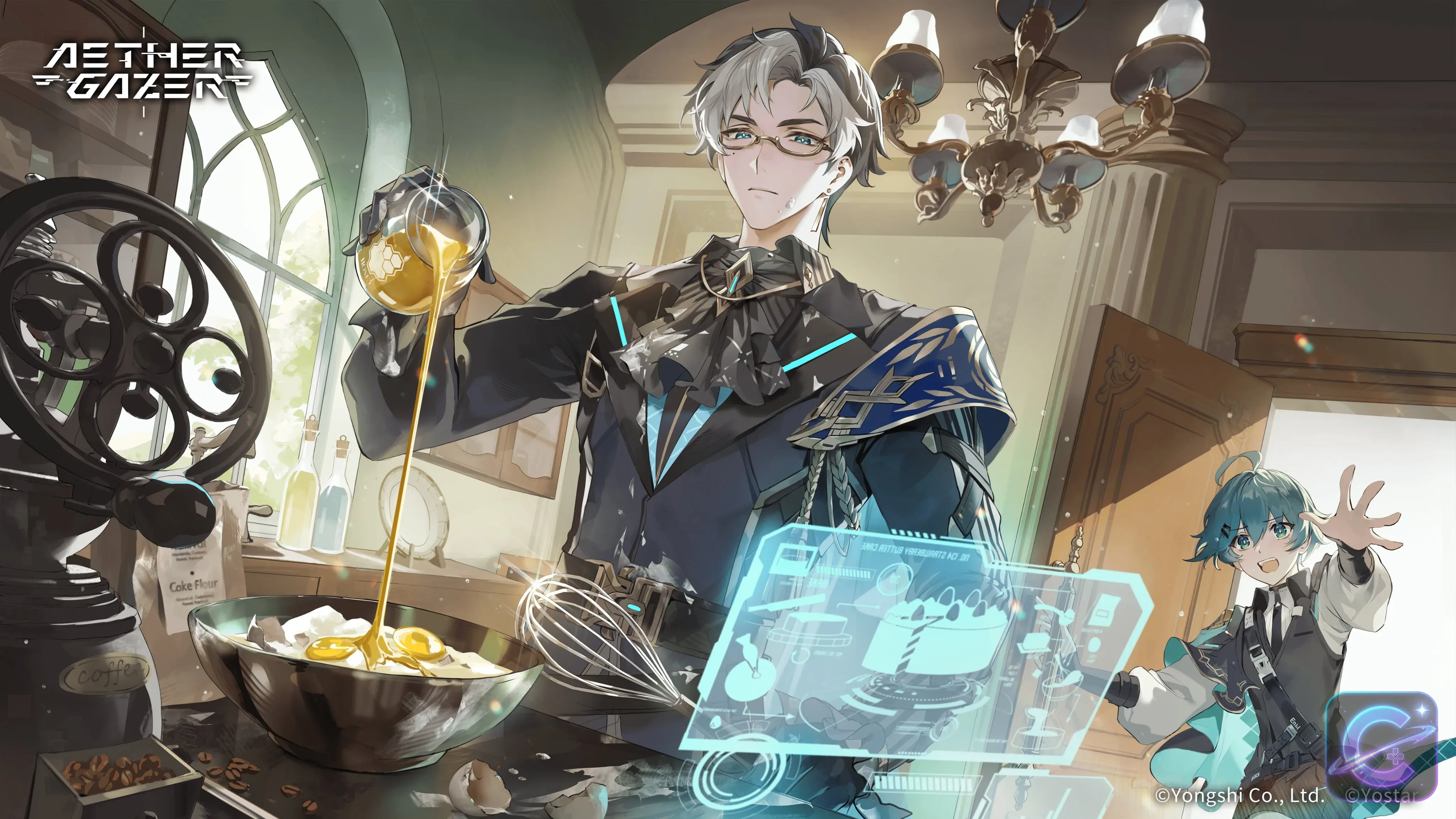 Enlil and Oceanus appear together in official Aether Gazer artwork.