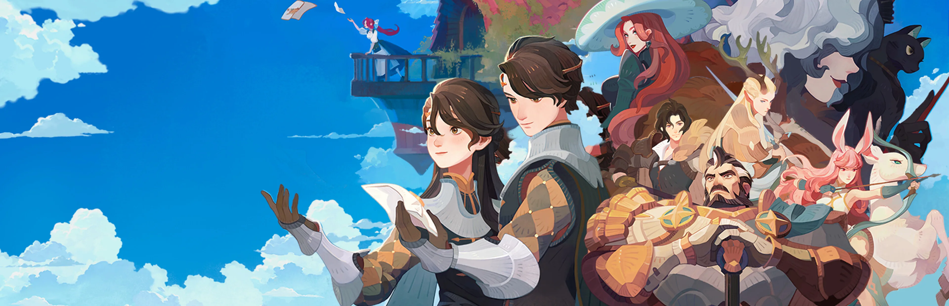AFK Journey heroes stand across the illustrated fantasy landscape of Esperia.