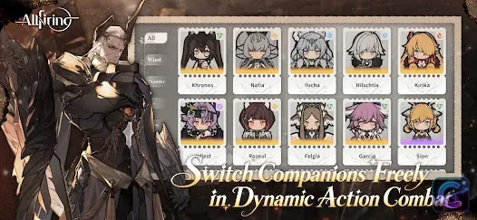 Official ALLfiring gameplay screenshot in the game's anime art style