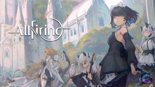 Official ALLfiring gameplay screenshot in the game's anime art style