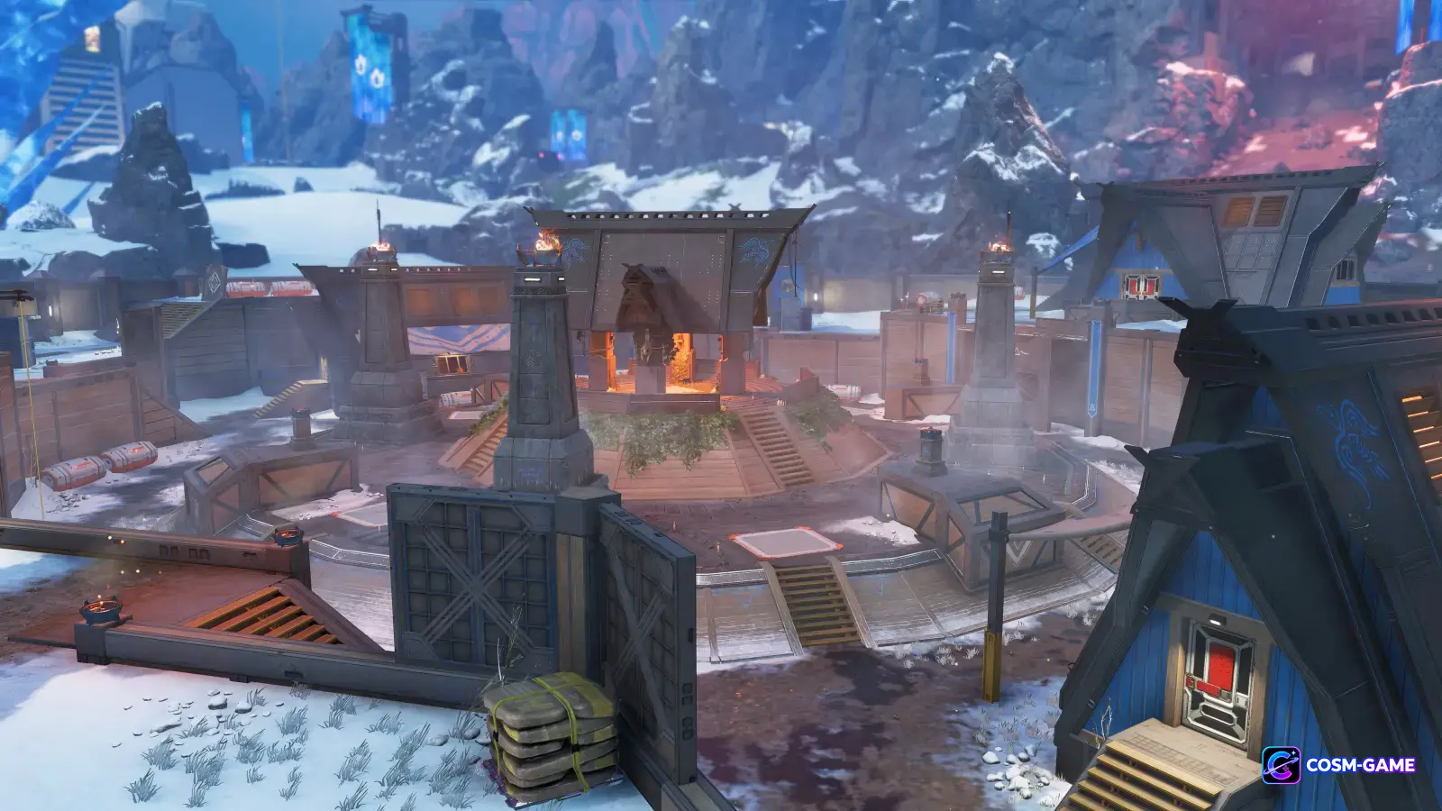 War Camp surrounds a raised central structure on World's Edge.