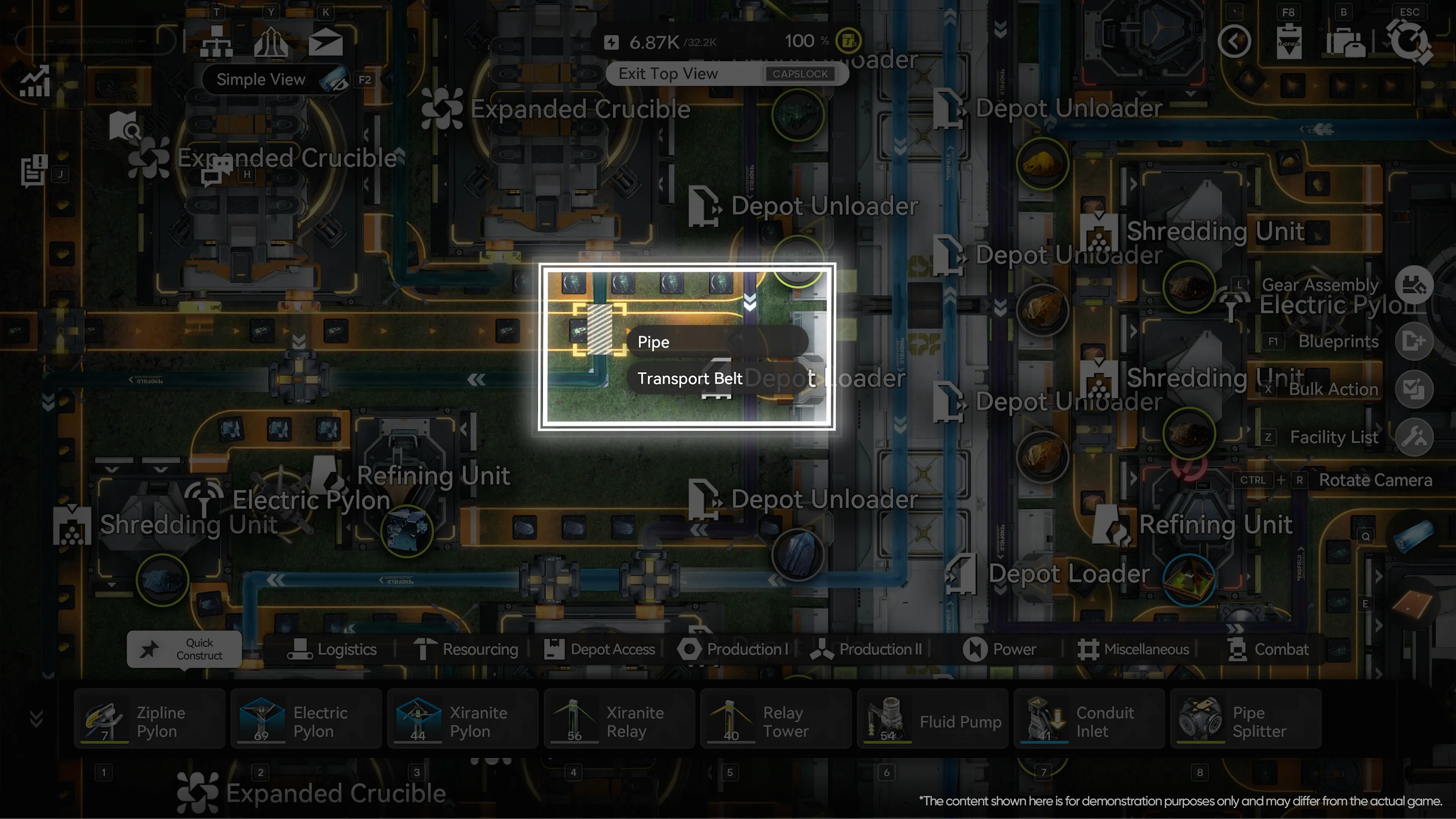 Arknights Endfield AIC factory top-view control improvements