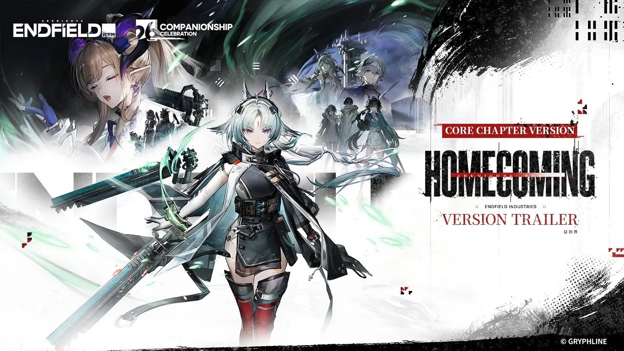 Arcane and Liino in the Arknights: Endfield Homecoming update trailer