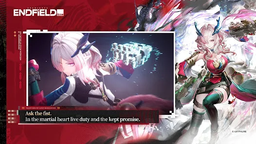 Arknights Endfield current Google Play promotional scene with Operators