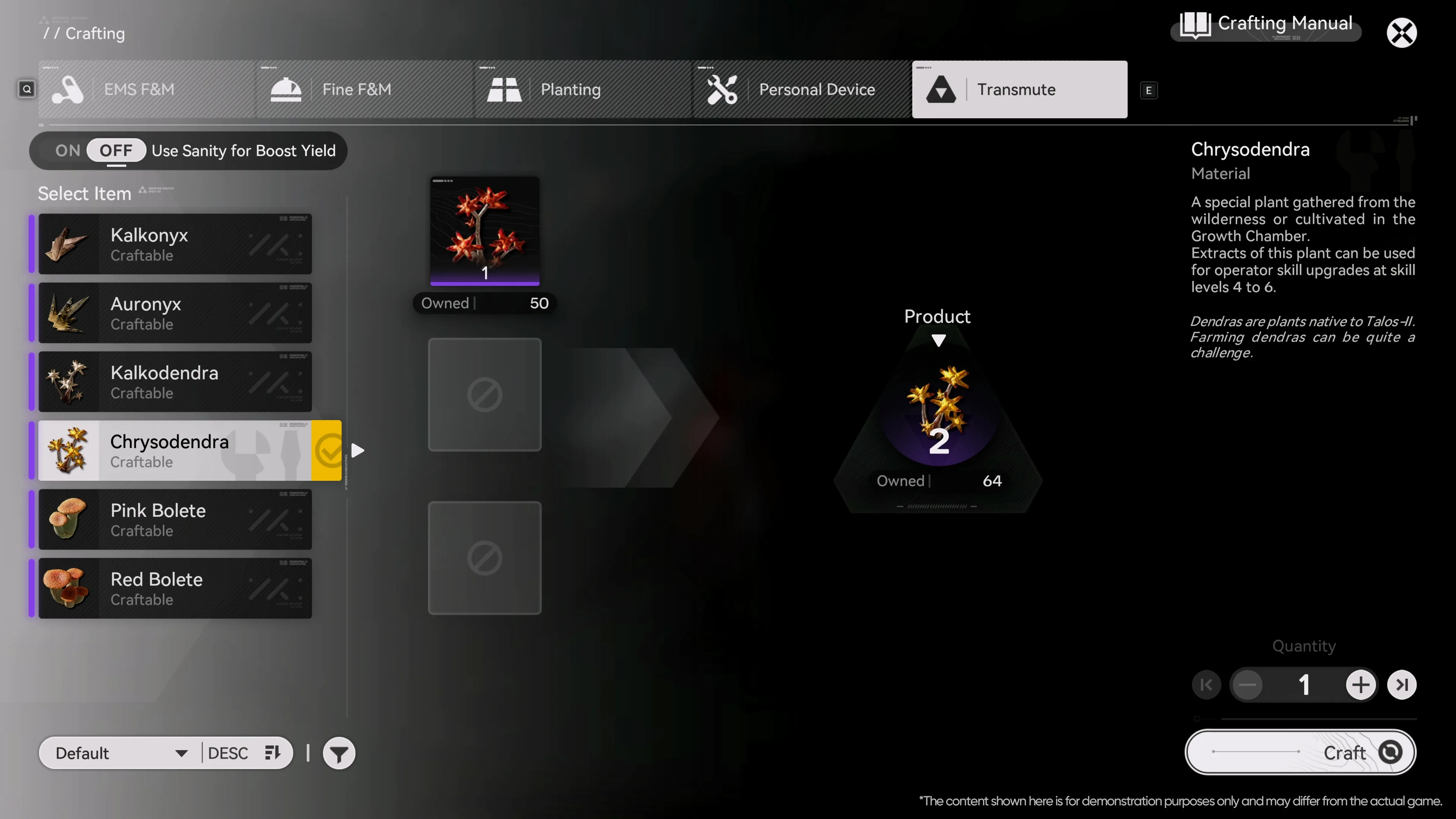 Arknights Endfield Homecoming progression adjustment screen