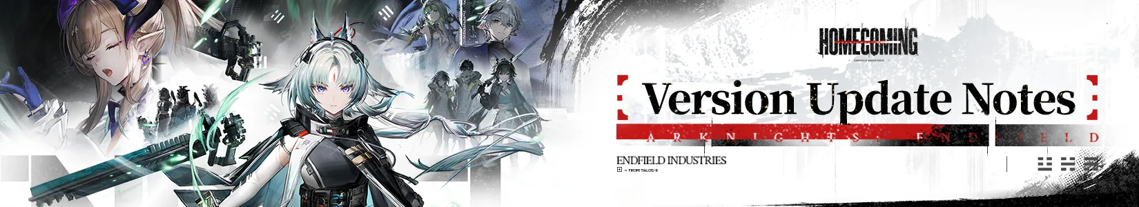 Arknights Endfield Homecoming version key art