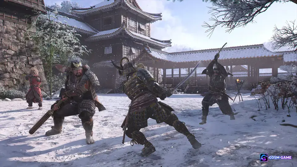 Naoe's progression interface displays abilities and character upgrades.
