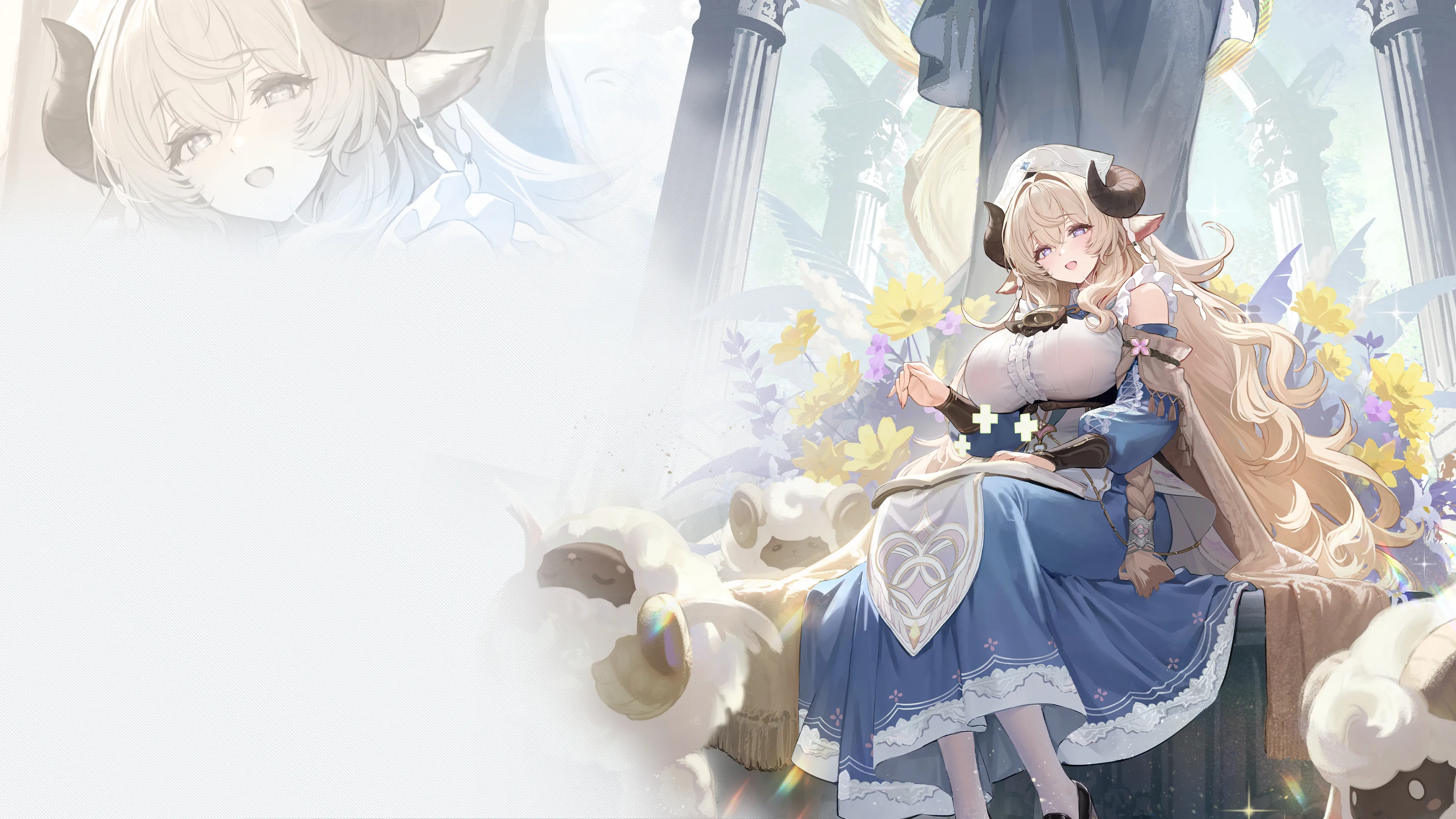 Official Azur Promilia promotional artwork of the fantasy world of Promilia