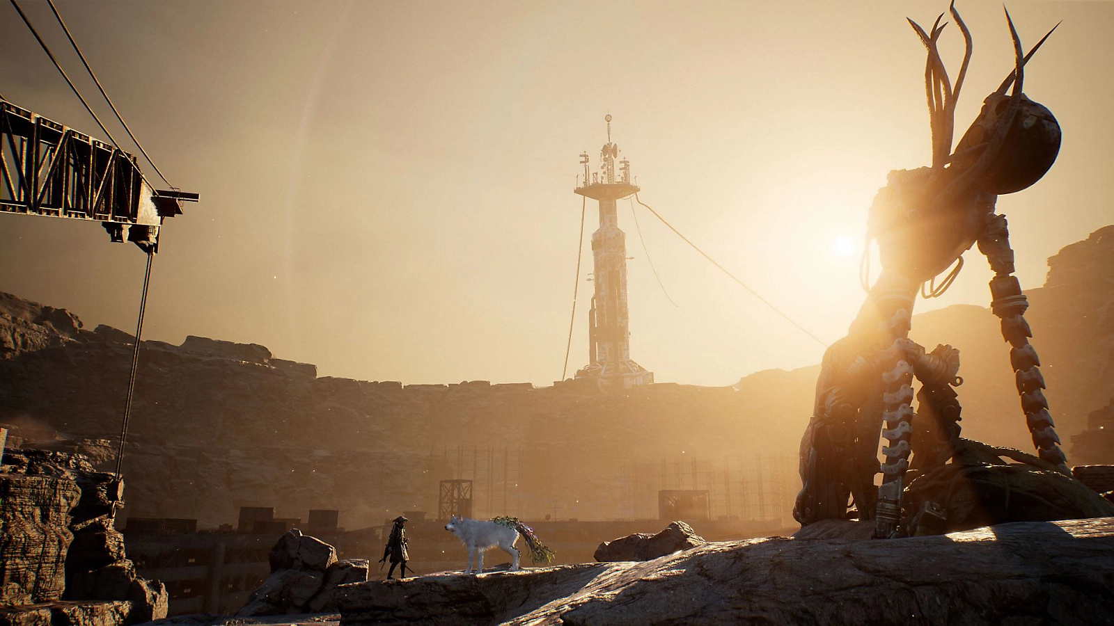 Emma and Koo walking through post-apocalyptic Japan in Beast of Reincarnation