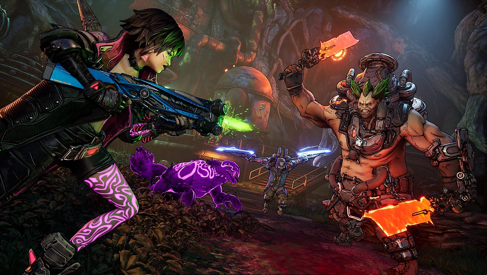 Borderlands 4 Vault Hunter firing at enemies on Kairos