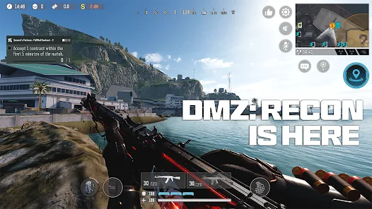Call of Duty Mobile current Google Play screenshot showing DMZ Recon combat