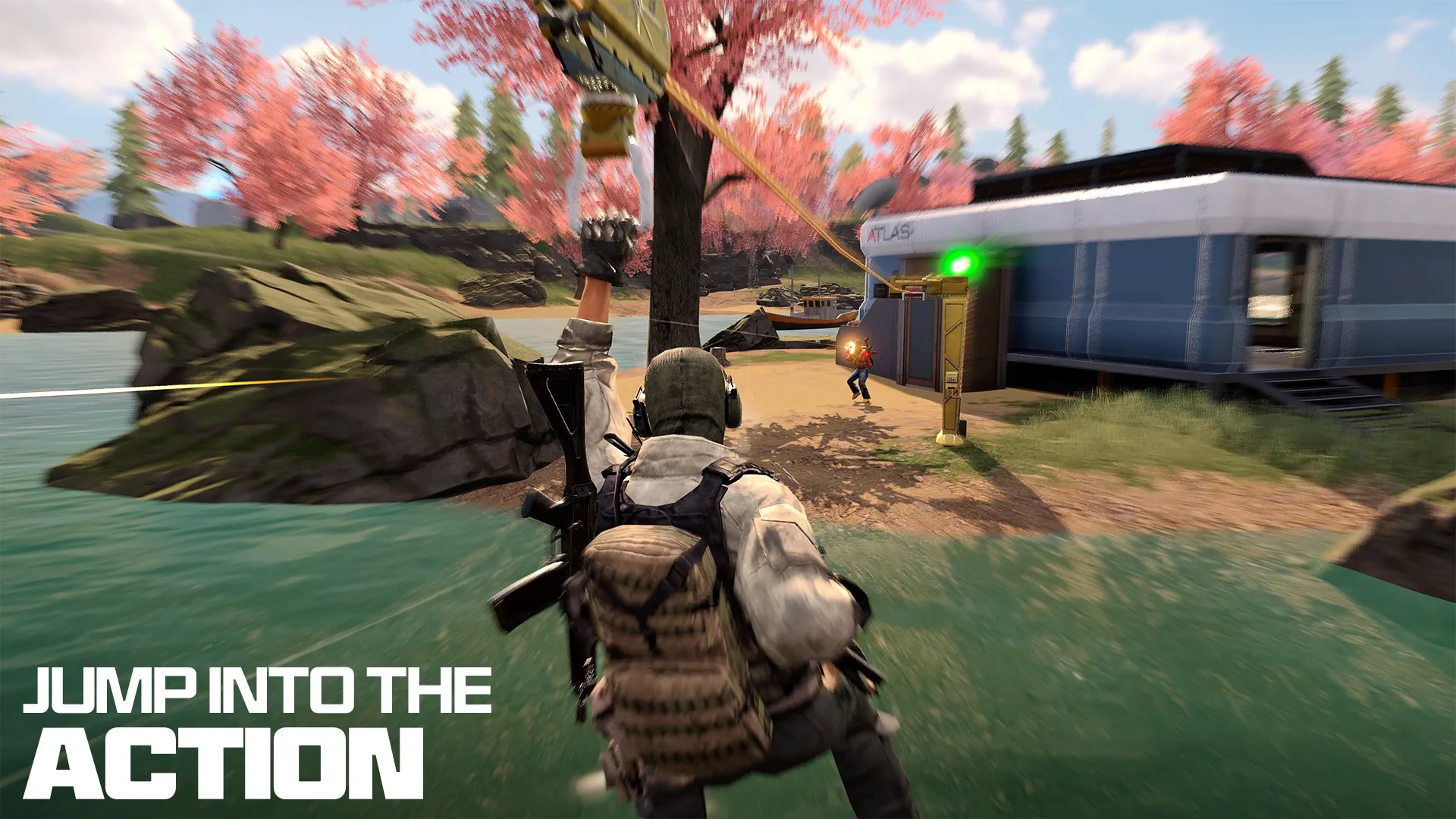 Call of Duty: Mobile gameplay using the on-screen combat interface.