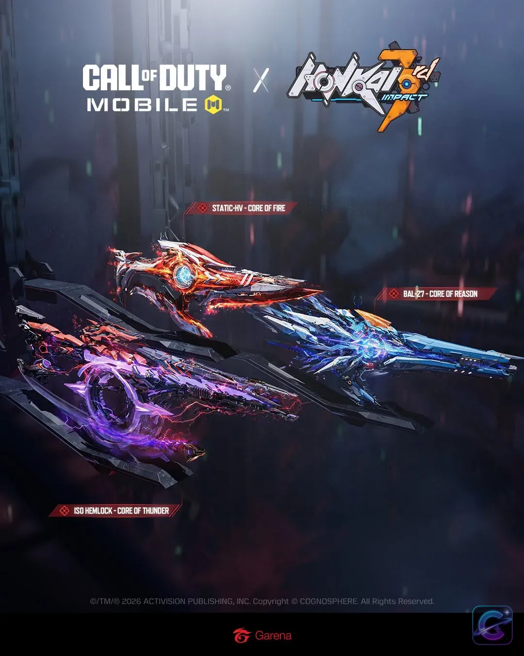 Call of Duty: Mobile x Honkai Impact 3rd event artwork featuring another collaboration-themed character design