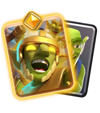Goblins and Hero Goblins appear together in official Clash Royale balance artwork.