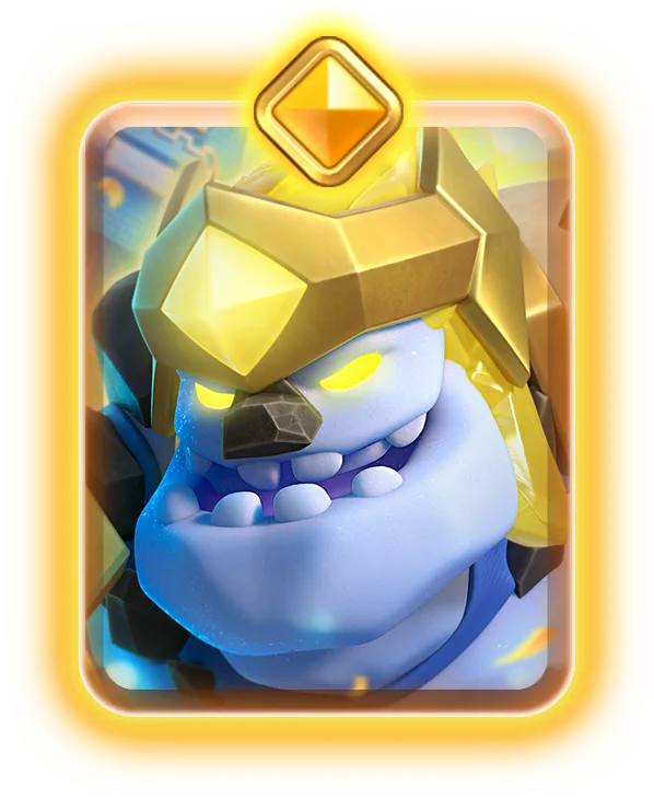 Hero Ice Golem appears in official Clash Royale balance artwork.