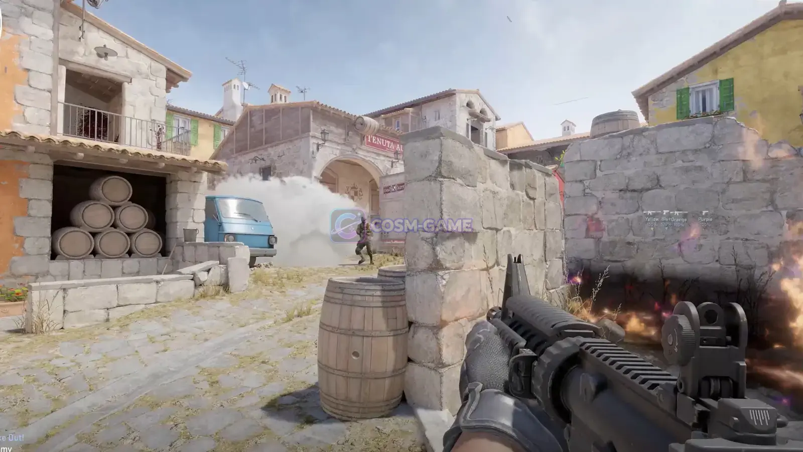 Tactical gameplay in a Counter-Strike 2 multiplayer environment.
