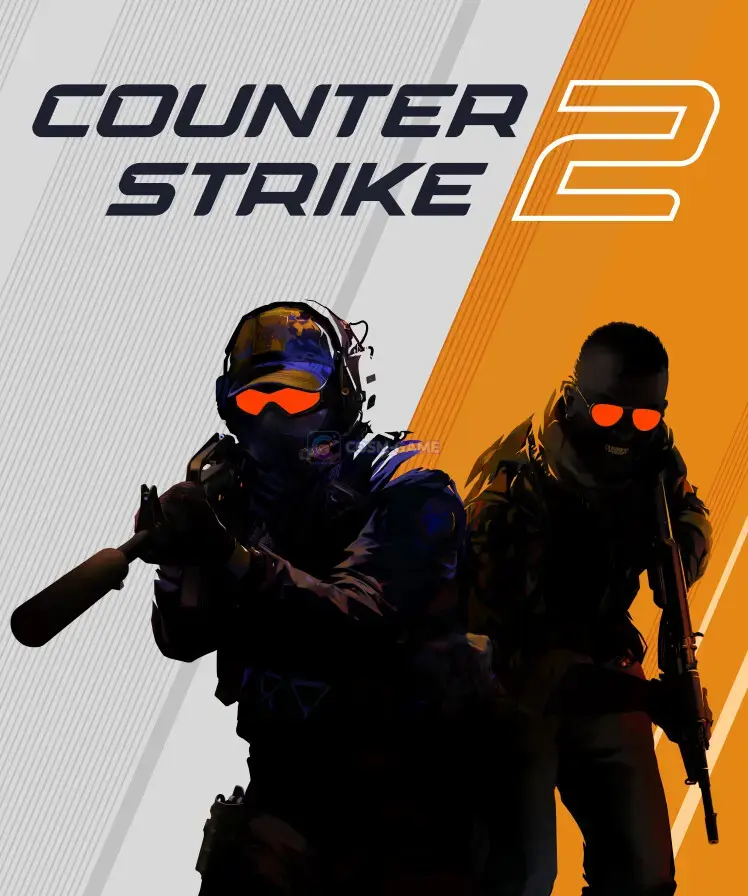 Counter-Strike 2 tactical operators in official orange and gray promotional artwork
