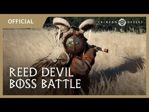 Crimson Desert Reed Devil boss battle still