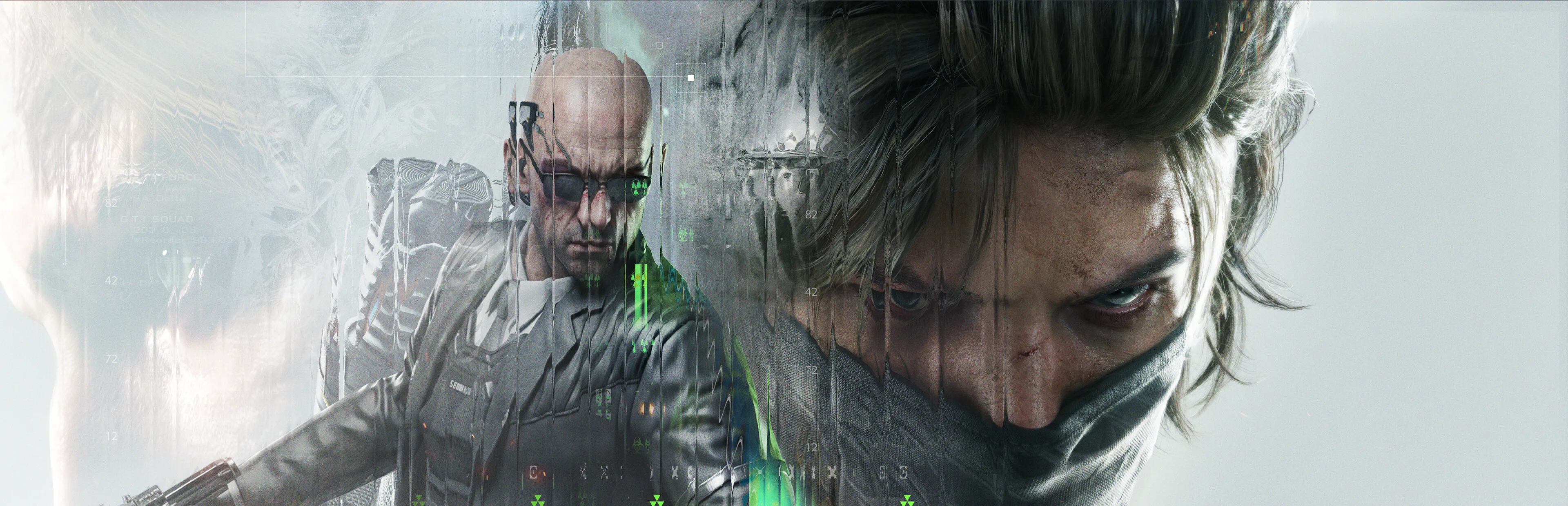 Armed Operators advancing across a battlefield in Delta Force key art