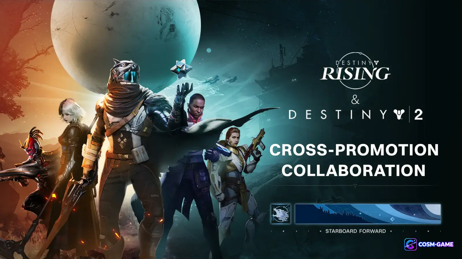 Lightbearers from Destiny: Rising and Destiny 2 appear together during the Bear the Light crossover.