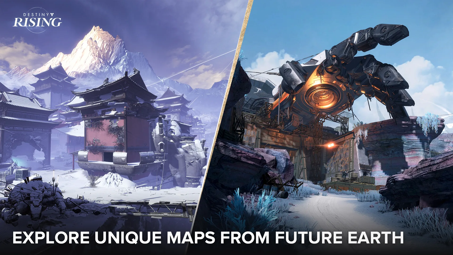 Lightbearers facing each other in a Destiny: Rising PvP activity