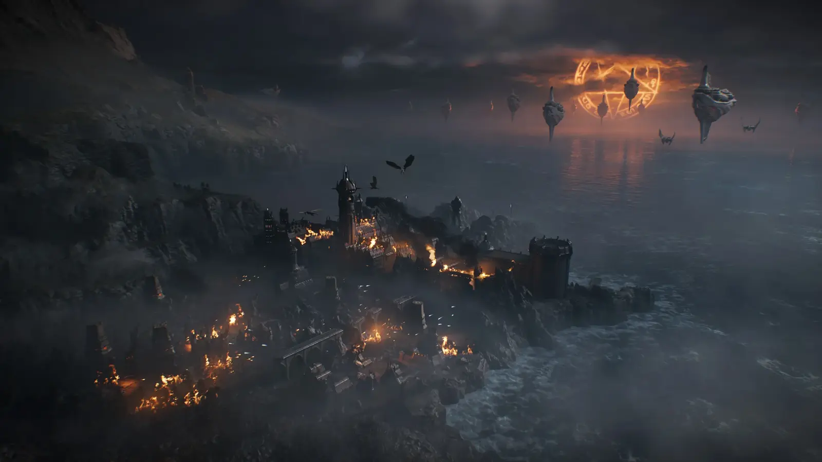Demonic forces occupy a large medieval battlefield during the Slayer's war against Hell.