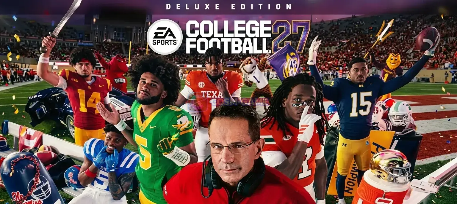 EA SPORTS College Football 27 Standard Edition key art featuring college football players in a stadium setting.