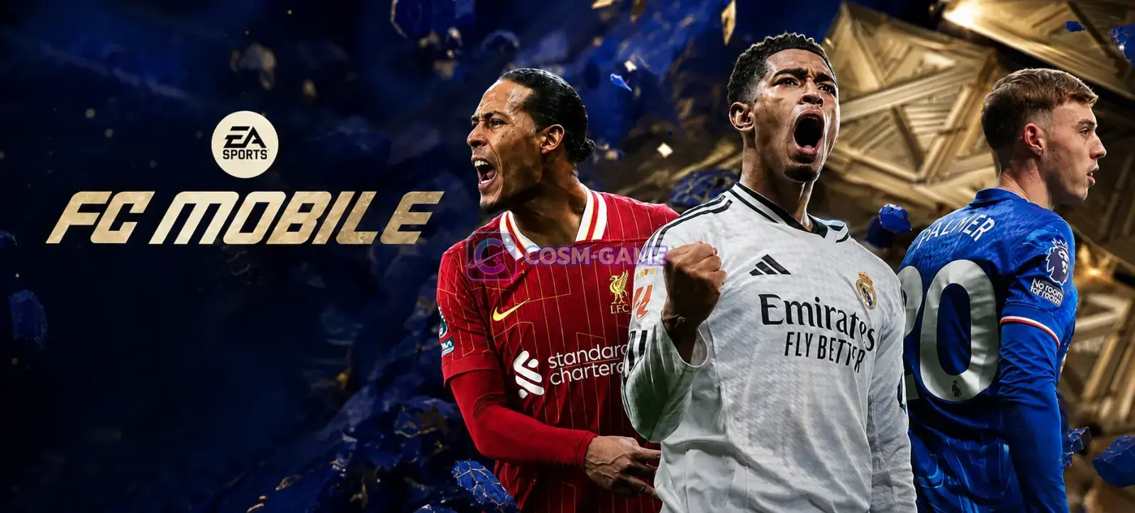 EA SPORTS FC Mobile third-anniversary artwork features Play It Back branding and a large gold number three.
