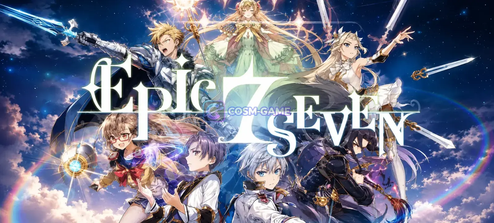 An official Epic Seven heroine appears in promotional artwork for the 8th Anniversary INFINITY showcase.