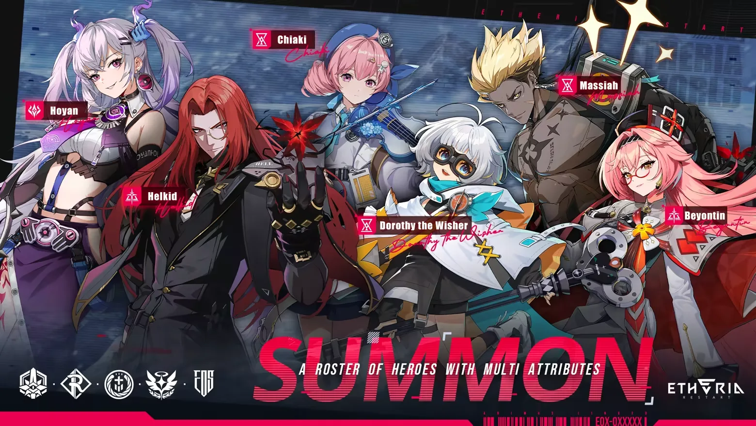 A group of Animus characters standing together in Etheria