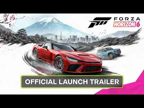 Forza Horizon 6 official launch trailer scene from the Japan-based open world