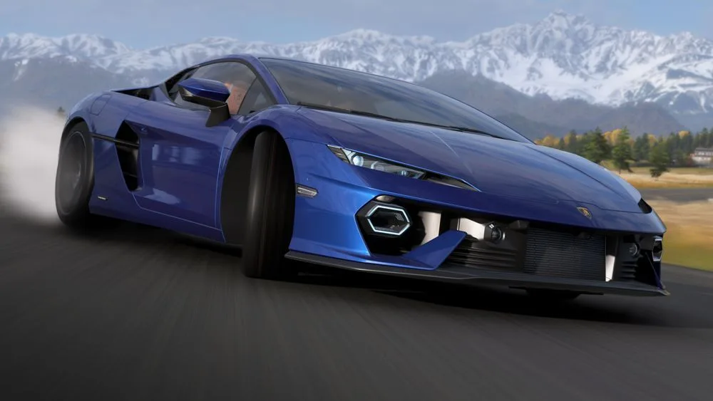 Italian exotic cars driving through Japan in Forza Horizon 6 Italian Exotics key art.
