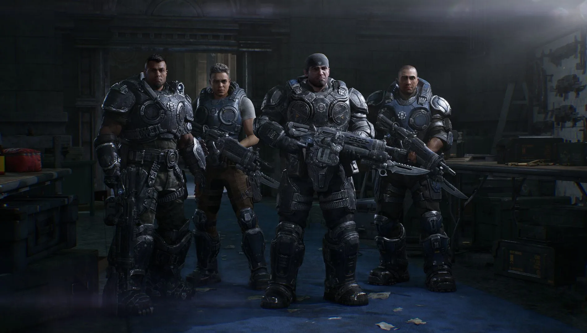 Gears of War E-Day Bravo Squad official artwork
