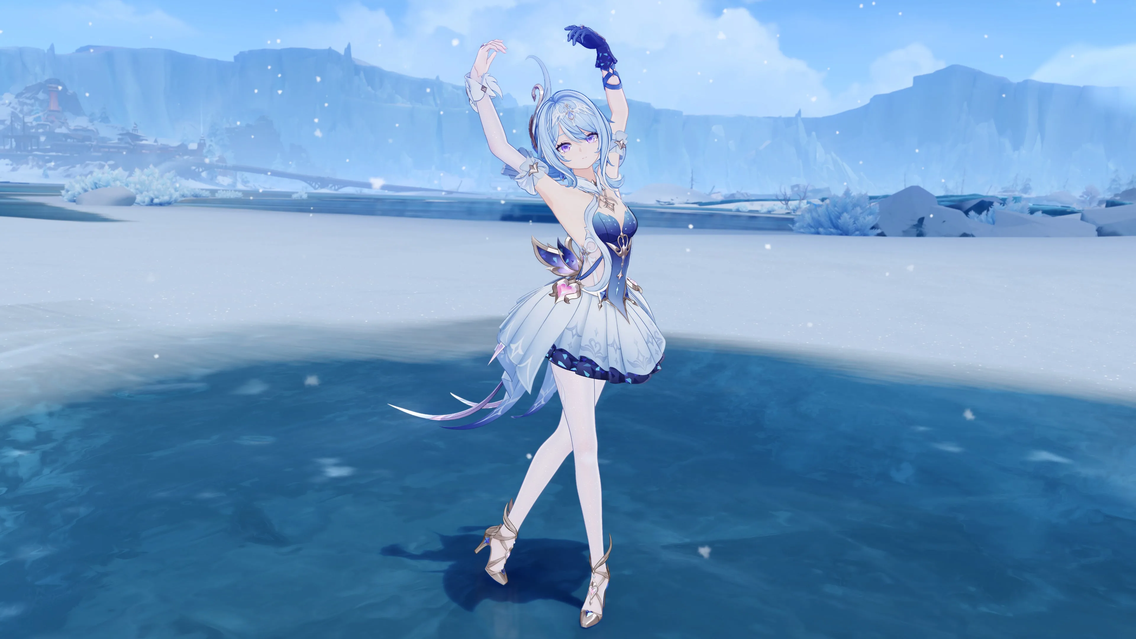 Odette uses her abilities during combat in an official Version 7.0 screenshot.