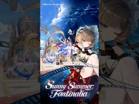 Genshin Impact Sunny Summer Fontinalia event promotion