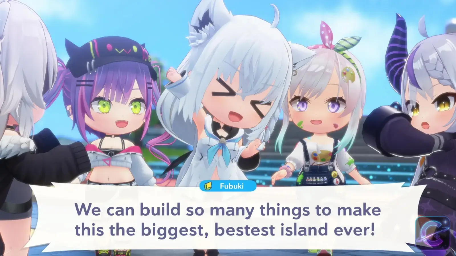 Official hololive Dreams gameplay screenshot
