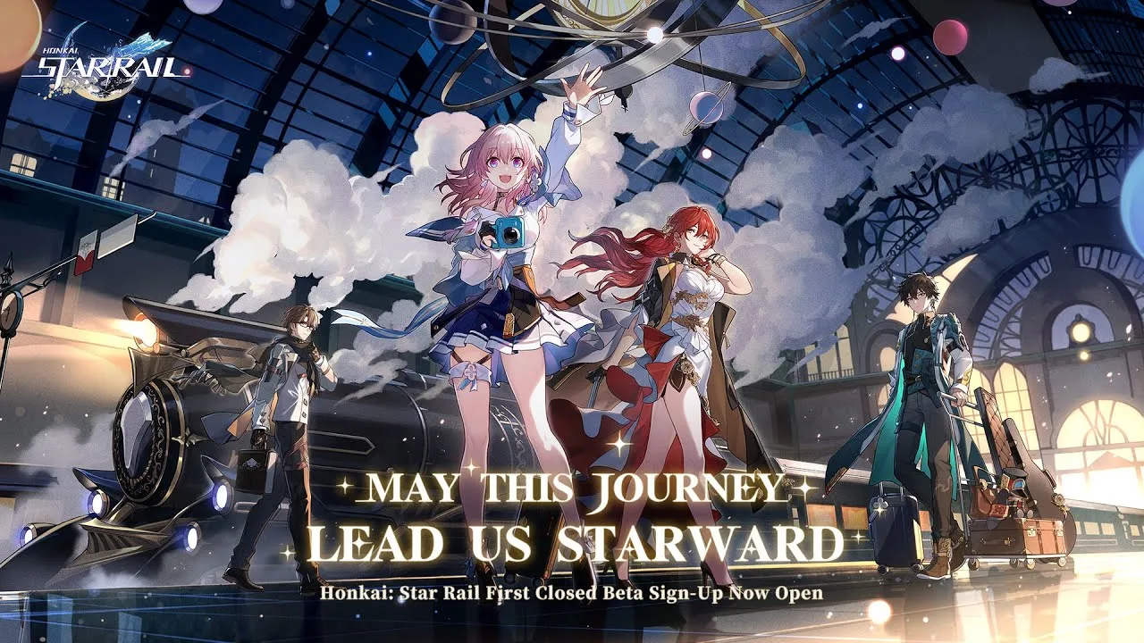 Honkai: Star Rail promotional still from Reveal Trailer — "Next Stop, the Stars!"