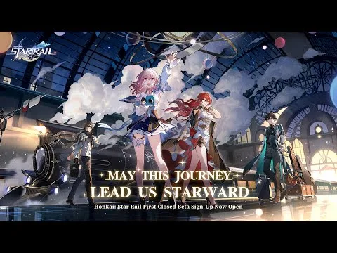 Honkai: Star Rail promotional still from Reveal Trailer — "Next Stop, the Stars!"