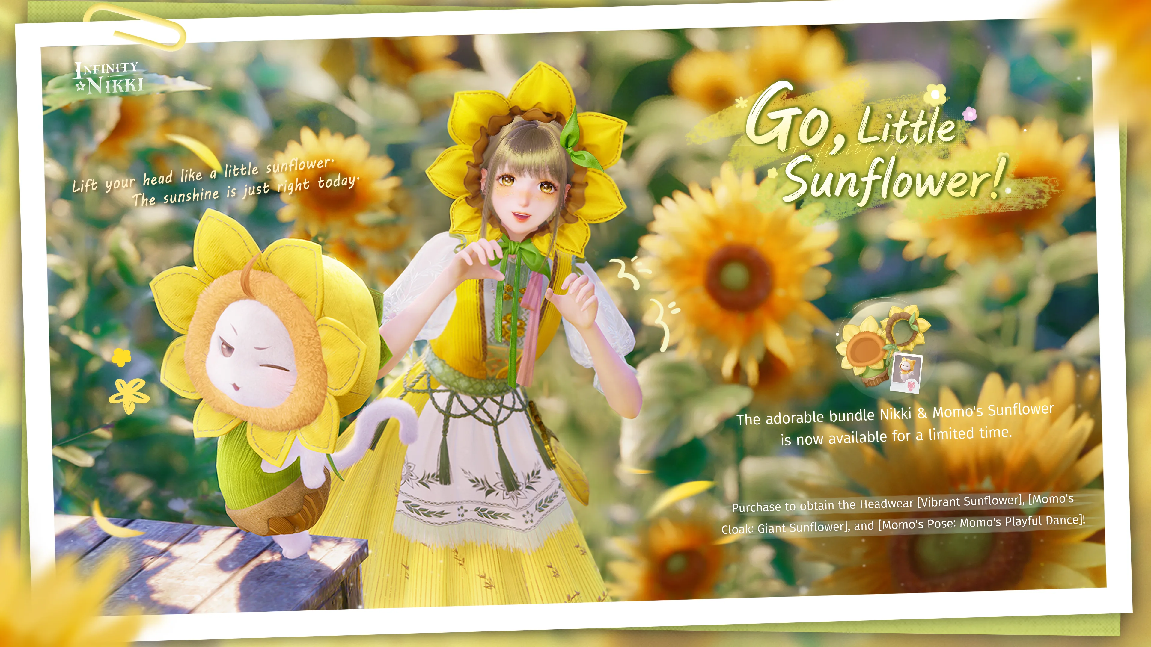 Nikki wears the limited Timeless Dreamwings outfit in official Version 2.8 promotional artwork.