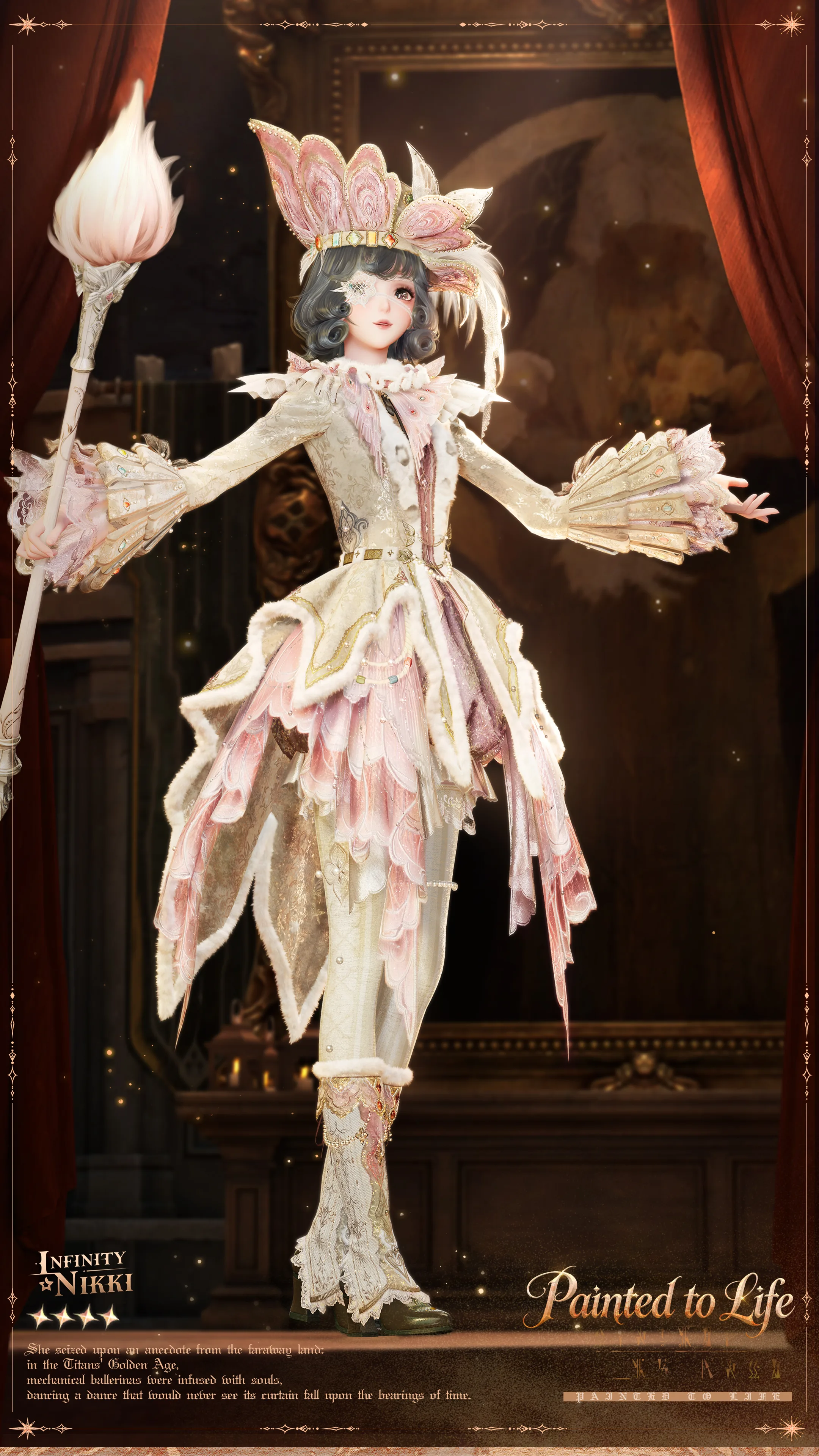 Infinity Nikki Painted to Life Version 2.8 outfit artwork