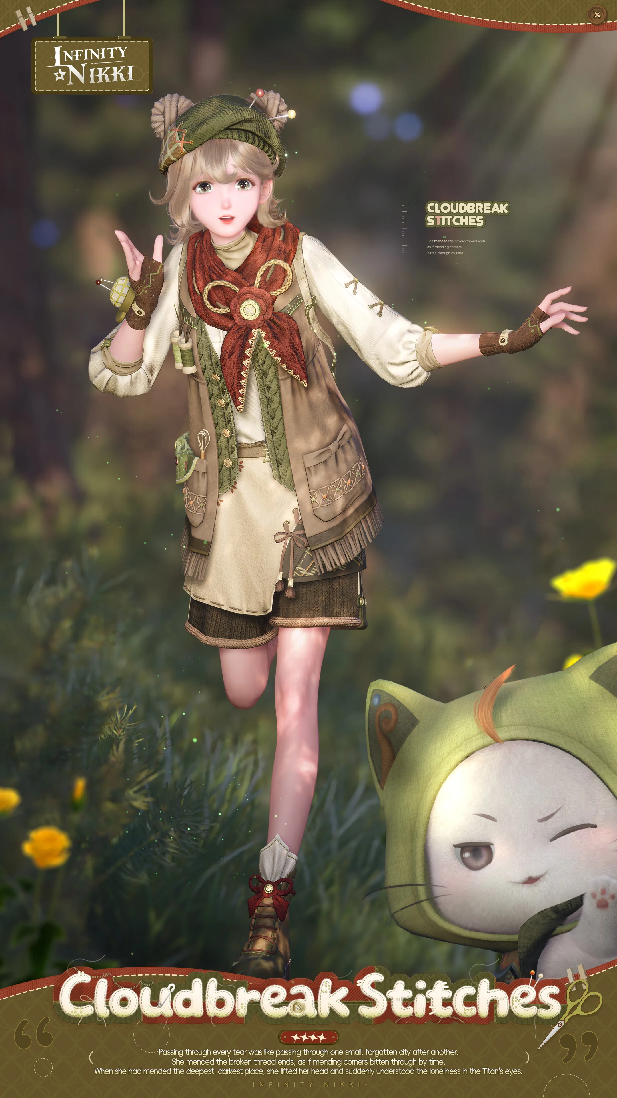 Infinity Nikki Version 2.8 free outfit promotional artwork