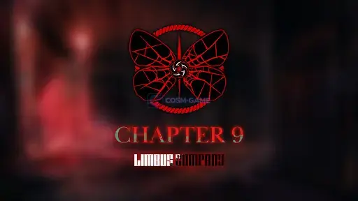 A red butterfly-like emblem appears above the Chapter 9 title and Limbus Company logo.