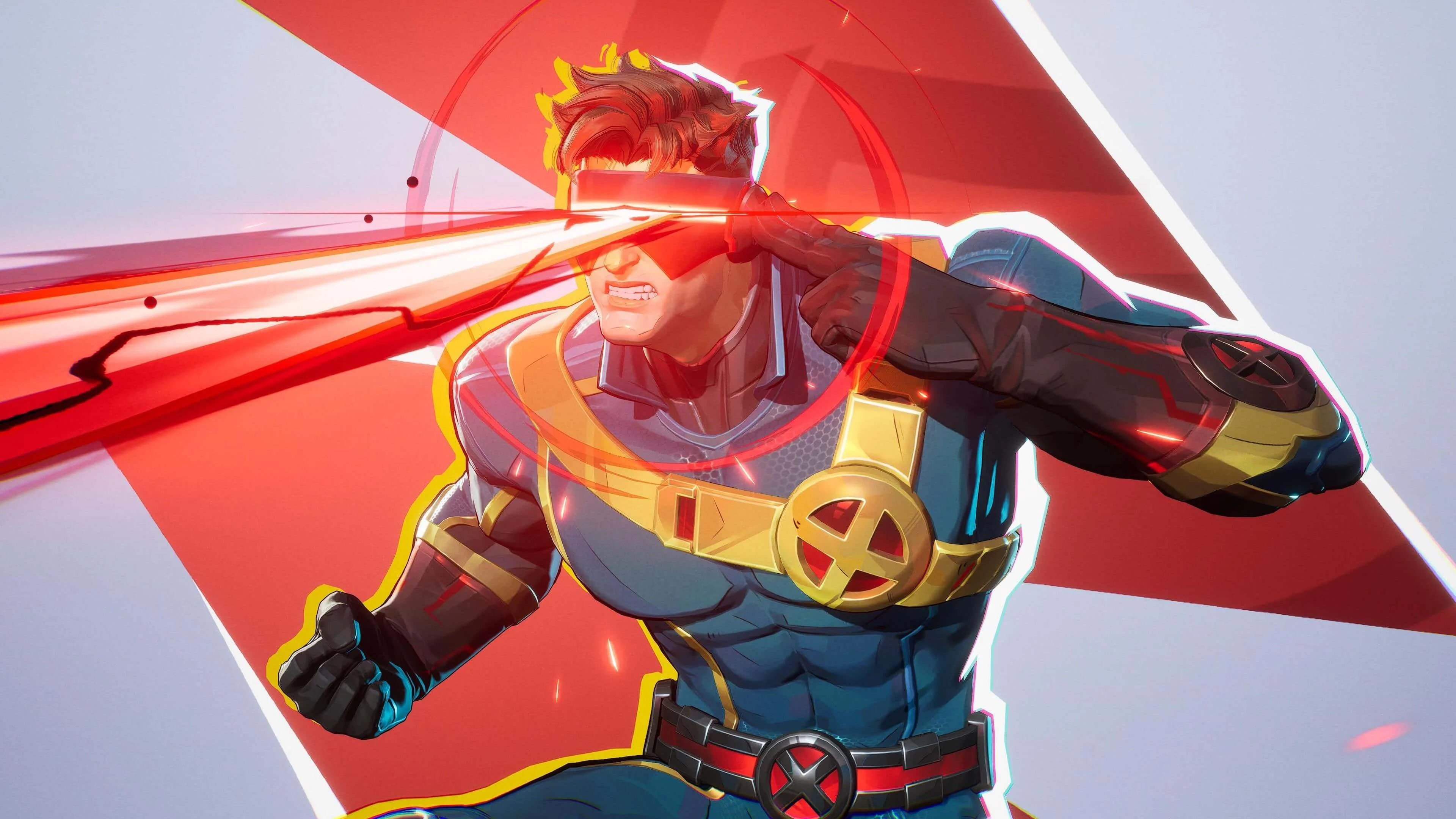Cyclops firing an optic blast in Marvel Rivals promotional artwork