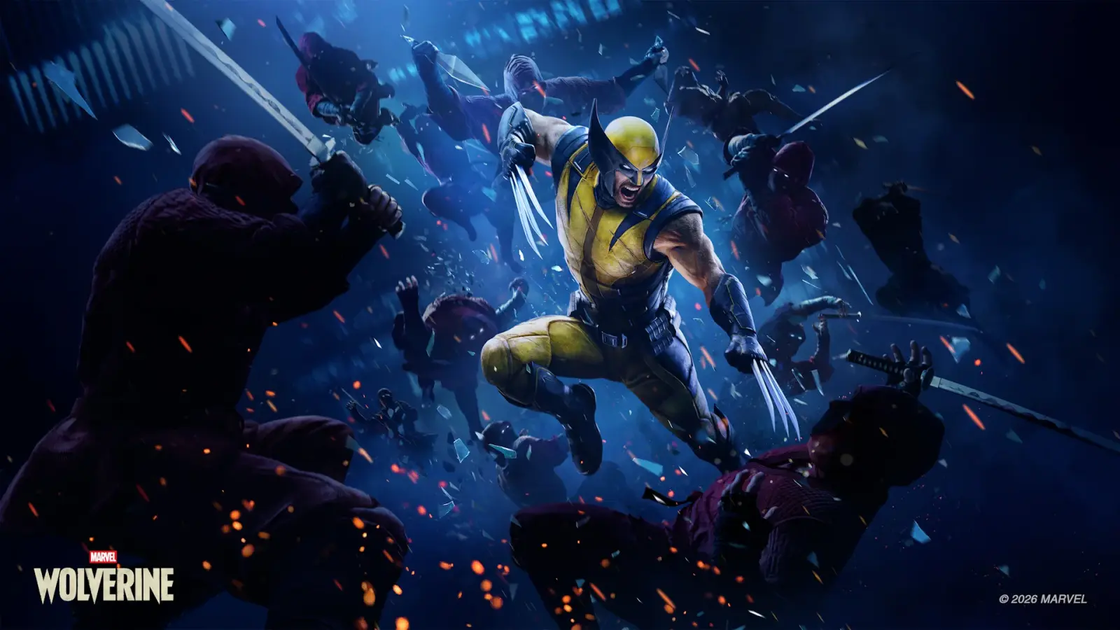 Wolverine facing off against masked members of The Hand in red garb