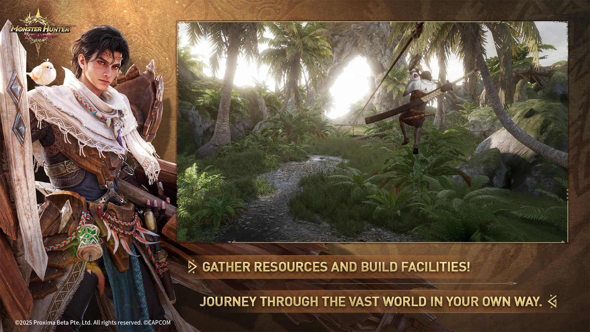 A Radiant Species encounter in Monster Hunter Outlanders.