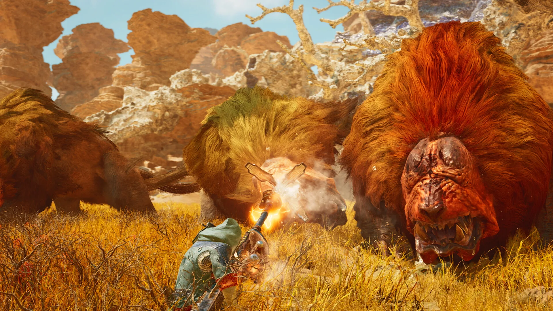 A living, weather-driven world — official Monster Hunter Wilds screenshot (Capcom, Steam)