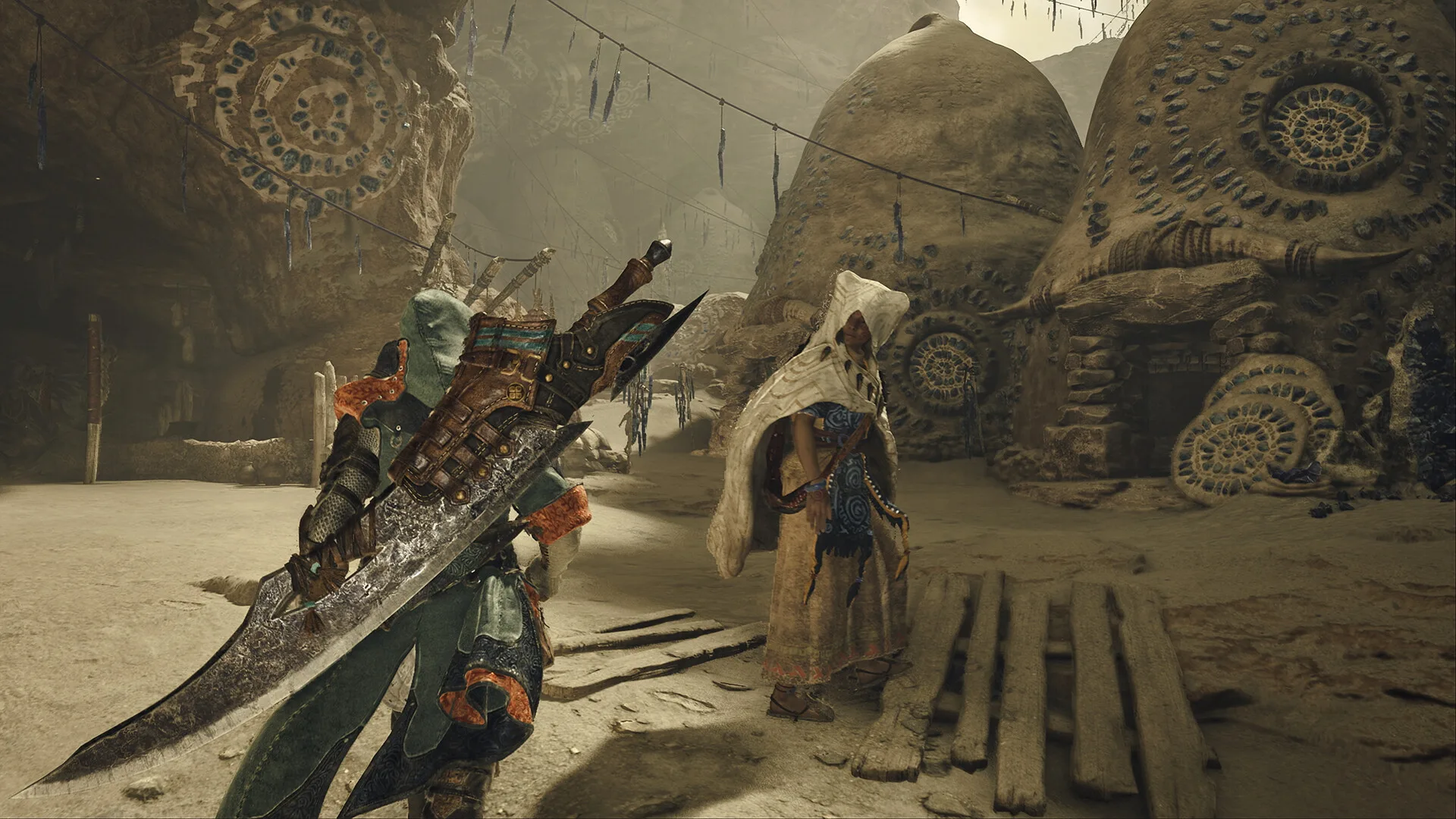 Up to four-player crossplay hunts — official Monster Hunter Wilds screenshot (Capcom, Steam)