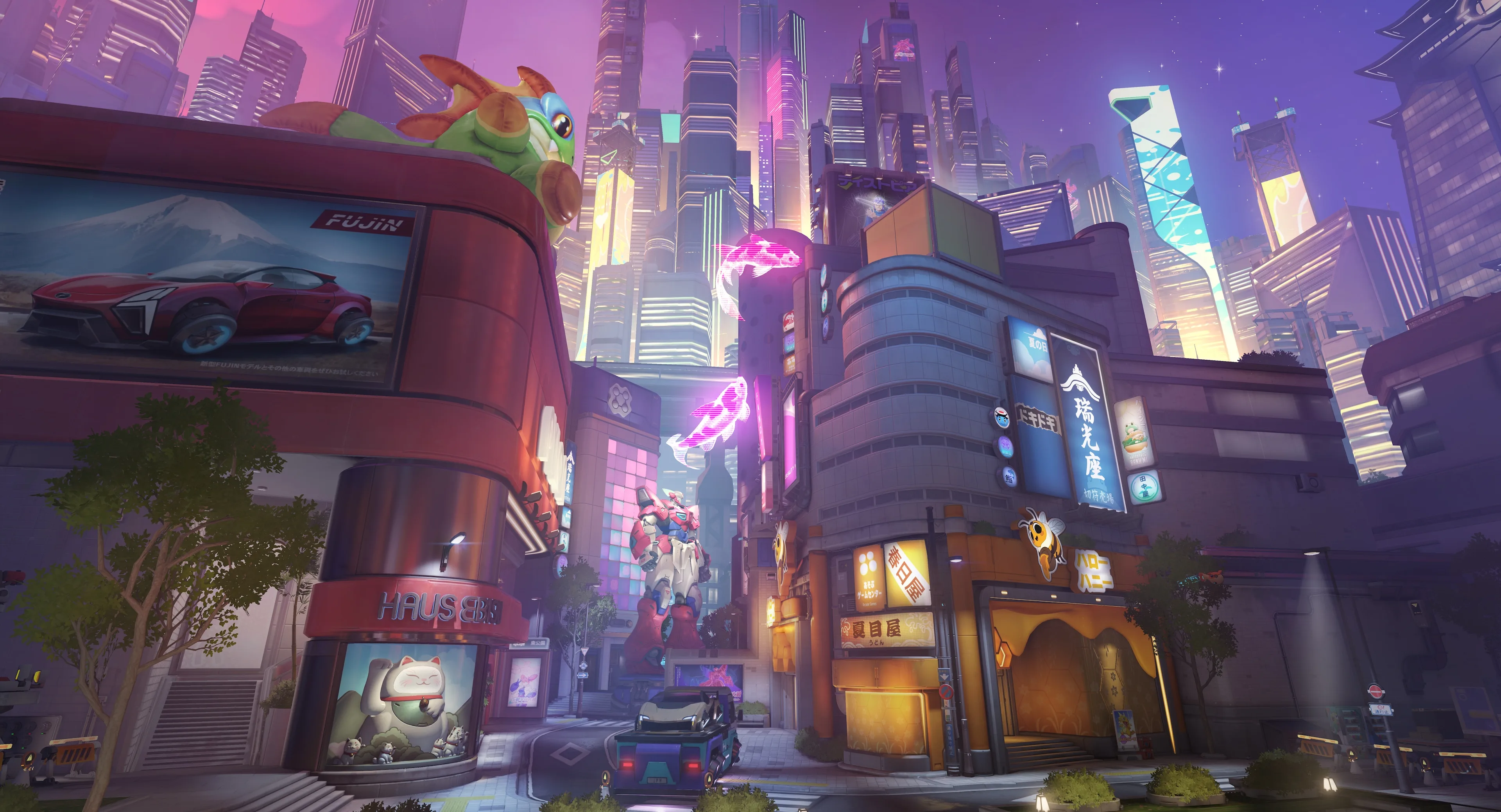 Neon Junction’s illuminated Tokyo streets in official Overwatch Season 3 artwork
