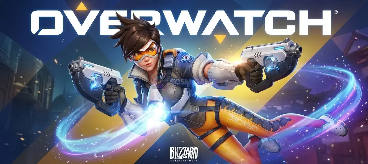 Sojourn, Doomfist, and Junker Queen stand together beneath the Overwatch 2 logo against a blue background.